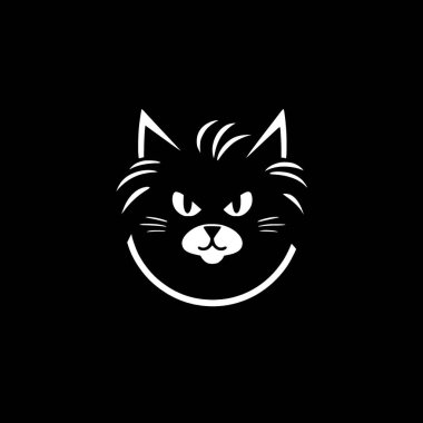 Kedi - yüksek kaliteli vektör logosu - t-shirt grafiği için ideal vektör çizimi