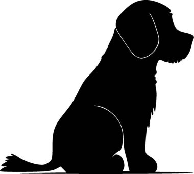 Köpek tırmanışı - minimalist ve düz logo - vektör illüstrasyonu