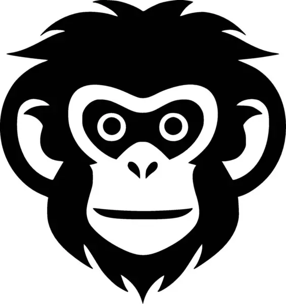 Monkey Hög Kvalitet Vektor Logotyp Vektor Illustration Idealisk För Shirt — Stock vektor