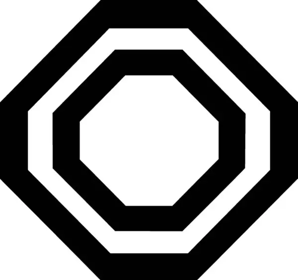Οκτάγωνο Μινιμαλιστική Και Απλή Σιλουέτα Διανυσματική Απεικόνιση — Διανυσματικό Αρχείο