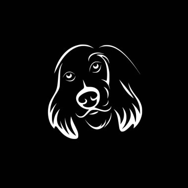 Köpek - yüksek kaliteli vektör logosu - t-shirt grafiği için ideal vektör çizimi