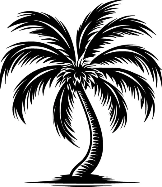 Palmiye - yüksek kalite vektör logosu - t-shirt grafiği için ideal vektör çizimi