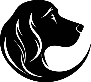 Köpek - yüksek kaliteli vektör logosu - t-shirt grafiği için ideal vektör çizimi