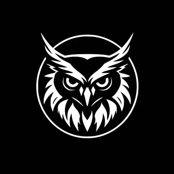 Owl 高品質のベクターロゴ Tシャツグラフィックに最適なベクターイラスト — ストックベクタ