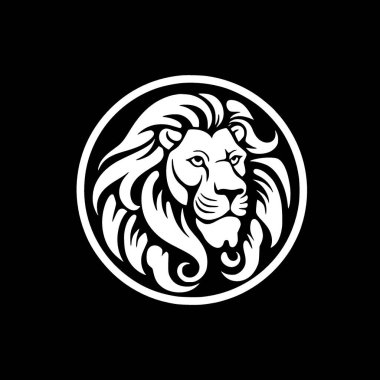 Aslan - yüksek kalite vektör logosu - t-shirt grafiği için ideal vektör çizimi