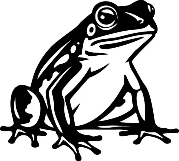 stock vector Frog - minimalist and simple silhouette - vector illustration