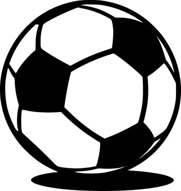 Futbol - minimalist ve düz logo - vektör illüstrasyonu