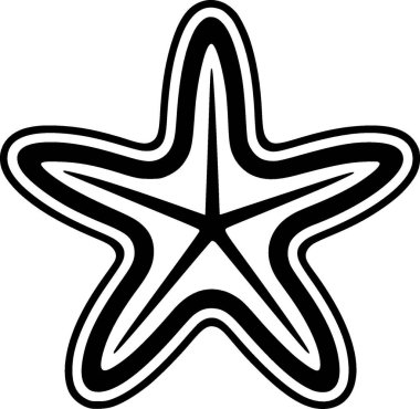 Denizyıldızı - yüksek kalite vektör logosu - t-shirt grafiği için ideal vektör çizimi