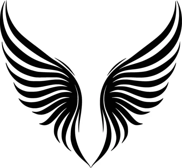 Крылья Ангела Векторный Логотип Высокого Качества Векторная Иллюстрация Идеальна Графики — стоковый вектор