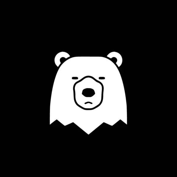 Ведмідь Високоякісний Векторний Логотип Векторна Ілюстрація Ідеально Підходить Футболки Графіки — стоковий вектор