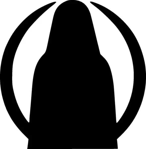 Mort Logo Minimaliste Plat Illustration Vectorielle — Image vectorielle