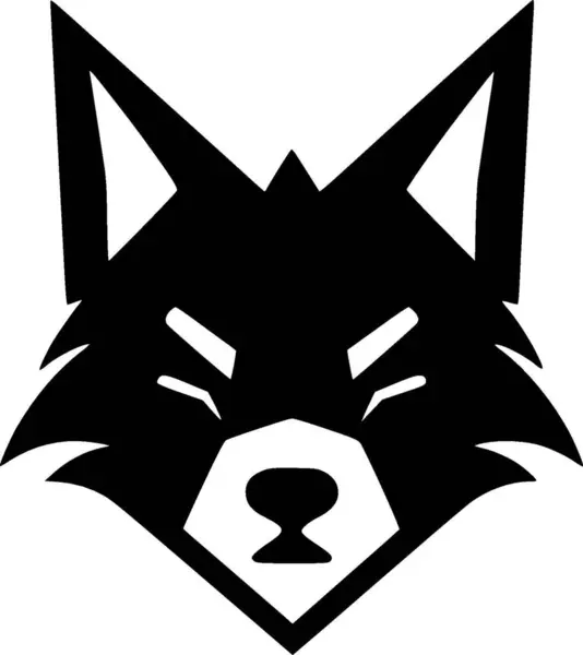 Koira Minimalistinen Litteä Logo Vektorikuvaus — vektorikuva