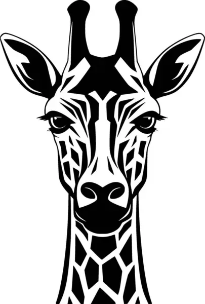 长颈鹿 高质量的矢量标识 T恤衫图形的矢量图形理想 — 图库矢量图片