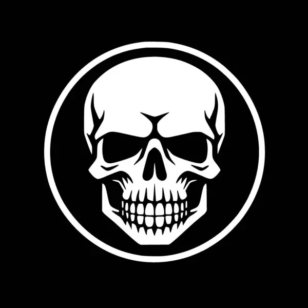 Skull Høj Kvalitet Vektor Logo Vektor Illustration Ideel Til Shirt – Stock-vektor
