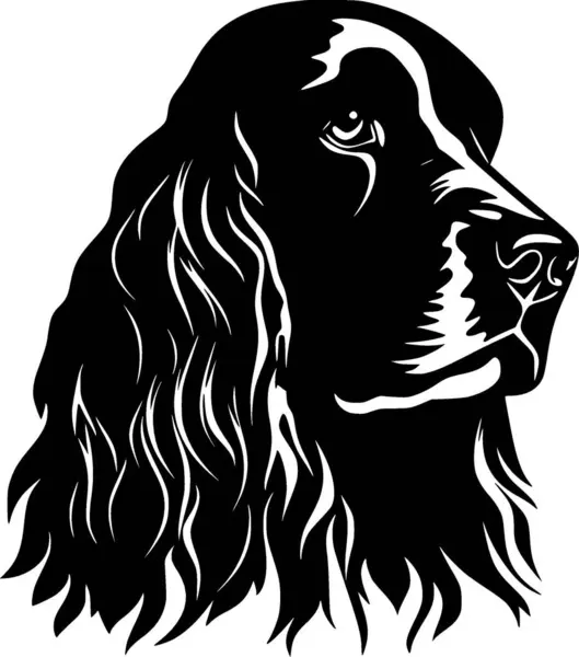 stock vector Cocker spaniel - minimalist and flat logo - vector illustration