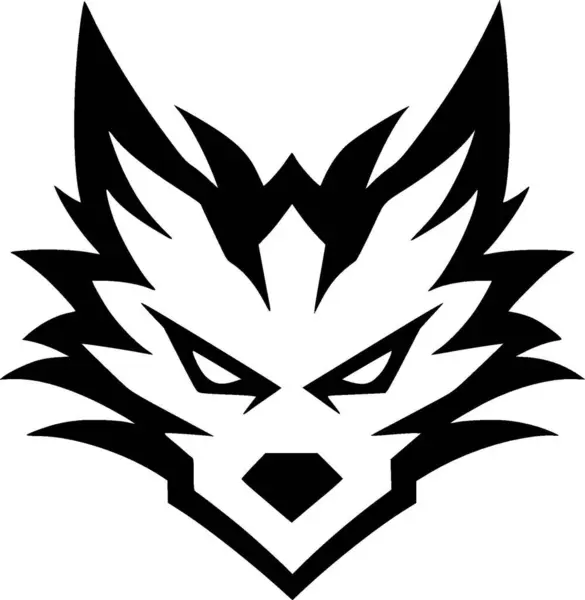 Fox Minimalistinen Tasainen Logo Vektorikuvaus — vektorikuva