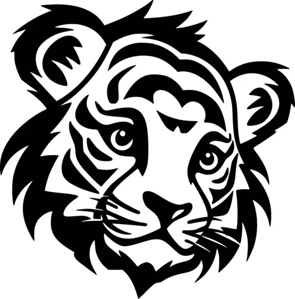 Tigerbaby Hochwertiges Vektor Logo Vektor Illustration Ideal Für Shirt Grafik — Stockvektor