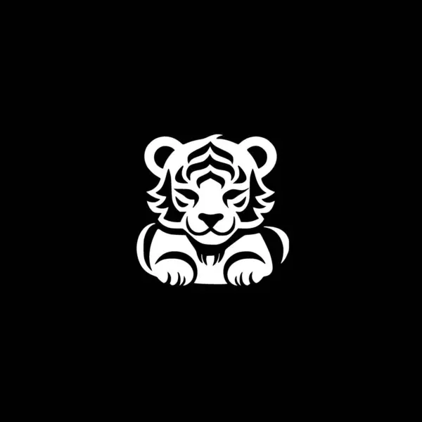 Tiger Baby Korkealaatuinen Vektori Logo Vektori Kuva Ihanteellinen Paita Graafinen — vektorikuva