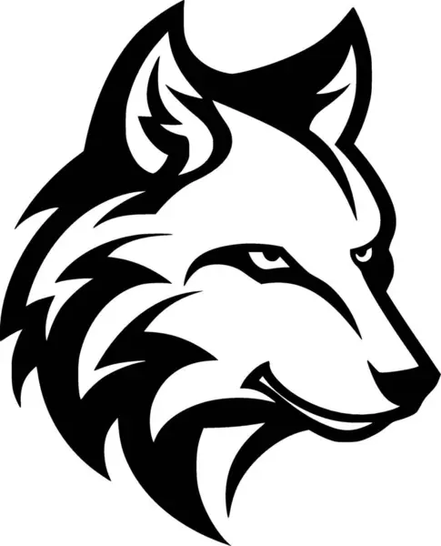 Wolf Korkealaatuinen Vektori Logo Vektori Kuva Ihanteellinen Paita Graafinen — vektorikuva