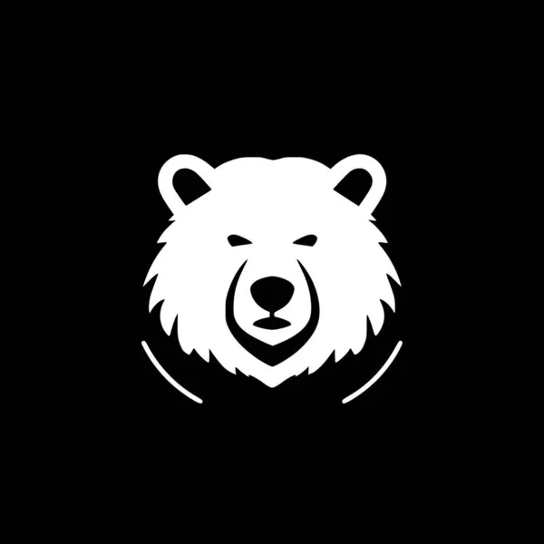 Ведмідь Мінімалістичний Простий Силует Векторні Ілюстрації — стоковий вектор