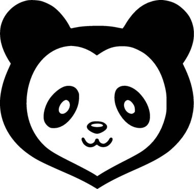 Panda - yüksek kaliteli vektör logosu - t-shirt grafiği için ideal vektör çizimi