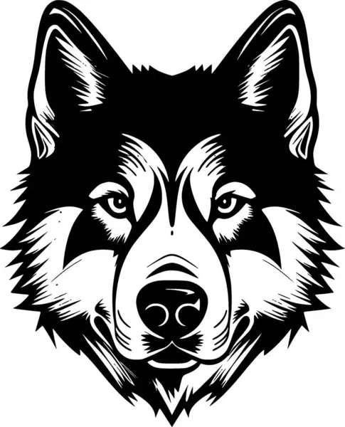 Husky Sibérien Logo Vectoriel Haute Qualité Illustration Vectorielle Idéale Pour — Image vectorielle