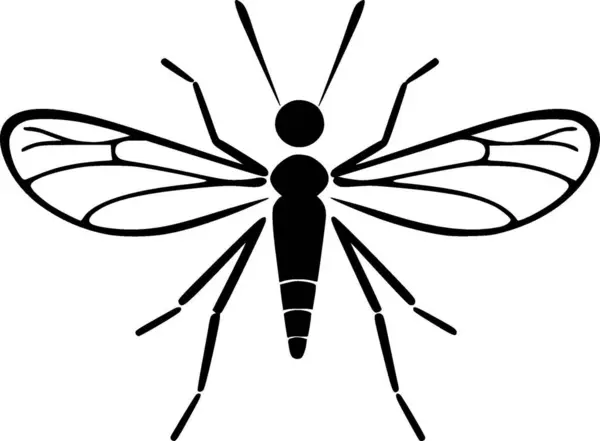 Mosquito Векторный Логотип Высокого Качества Векторная Иллюстрация Идеально Подходит Оформления — стоковый вектор
