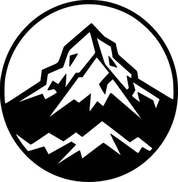 Montagne Logo Vectoriel Haute Qualité Illustration Vectorielle Idéale Pour Shirt — Image vectorielle