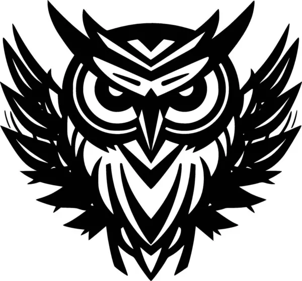 Κουκουβάγια Υψηλής Ποιότητας Vector Logo Διανυσματική Απεικόνιση Ιδανικό Για Shirt — Διανυσματικό Αρχείο