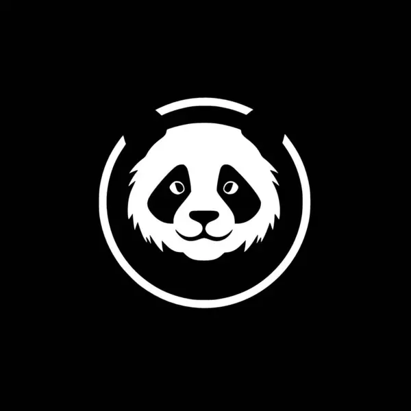 Panda Ασπρόμαυρη Διανυσματική Απεικόνιση — Διανυσματικό Αρχείο