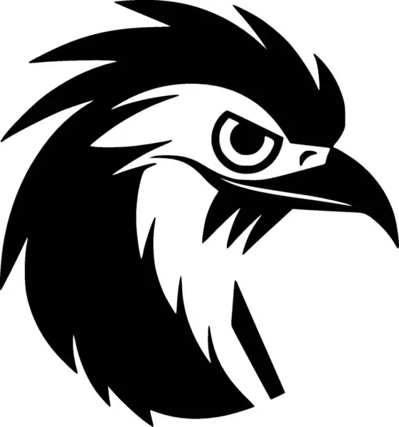 Папуга Мінімалістичний Плоский Логотип Векторні Ілюстрації — стоковий вектор