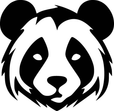 Panda - yüksek kaliteli vektör logosu - t-shirt grafiği için ideal vektör çizimi