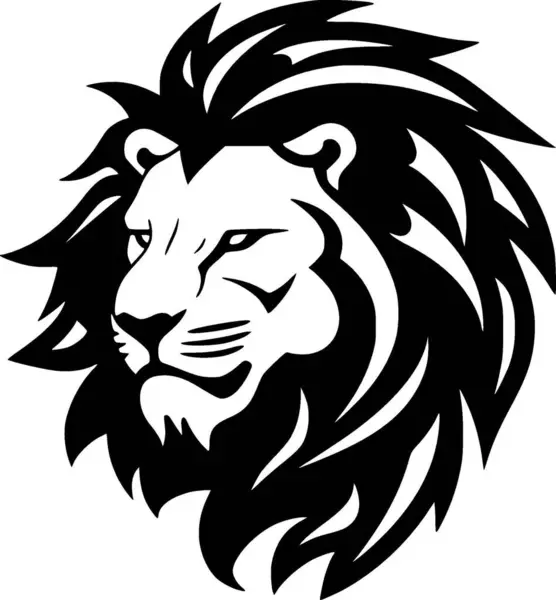 Lion Logo Plat Minimaliste Illustration Vectorielle Vecteurs De Stock Libres De Droits