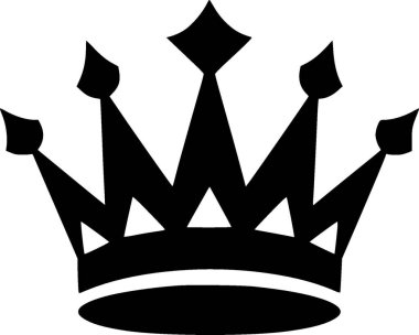 Crown - yüksek kaliteli vektör logosu - t-shirt grafiği için ideal vektör illüstrasyonu