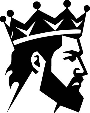 King - yüksek kaliteli vektör logosu - t-shirt grafiği için ideal vektör çizimi