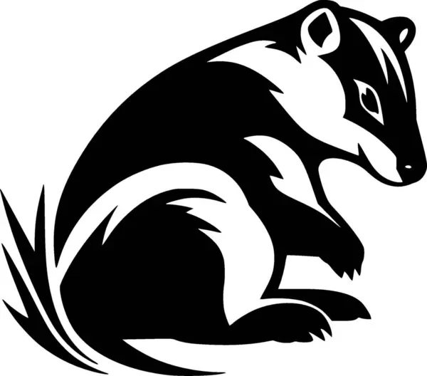 Badger Logo Vektor Berkualitas Tinggi Ilustrasi Vektor Ideal Untuk Grafik Stok Ilustrasi 