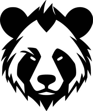 Panda - yüksek kaliteli vektör logosu - t-shirt grafiği için ideal vektör çizimi