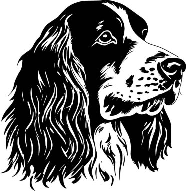 Cocker spaniel - yüksek kaliteli vektör logosu - t-shirt grafiği için ideal vektör çizimi