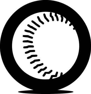 Baseball - minimalist and flat logo - vector illustration clipart