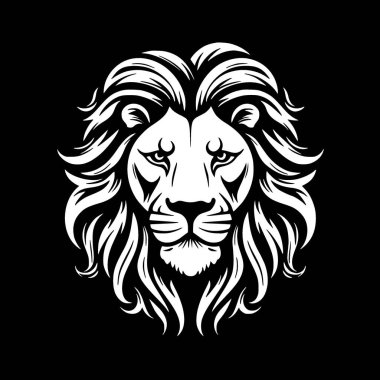 Aslan - yüksek kalite vektör logosu - t-shirt grafiği için ideal vektör çizimi