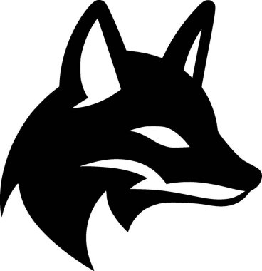 Fox - minimalist and flat logo - vector illustration clipart
