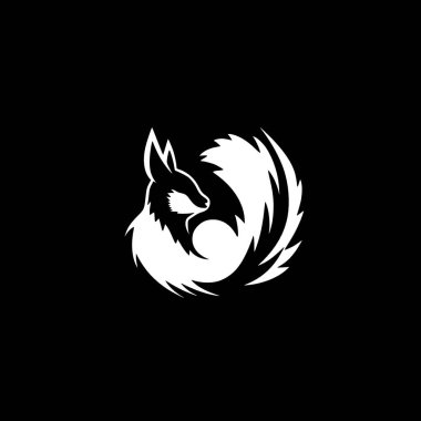 Skunk - minimalist and simple silhouette - vector illustration clipart