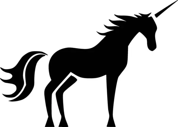 stock vector Unicorns - minimalist and flat logo - vector illustration