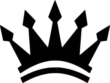 Crown - yüksek kaliteli vektör logosu - t-shirt grafiği için ideal vektör illüstrasyonu