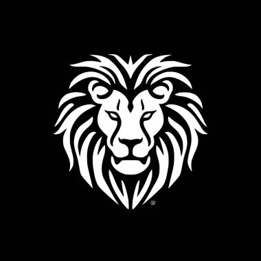 Aslan - yüksek kalite vektör logosu - t-shirt grafiği için ideal vektör çizimi