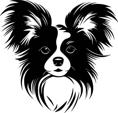 Papillon dog - high quality vector logo - vector illustration ideal for t-shirt graphic clipart