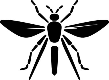 Sivrisinek - yüksek kaliteli vektör logosu - t-shirt grafiği için ideal vektör çizimi