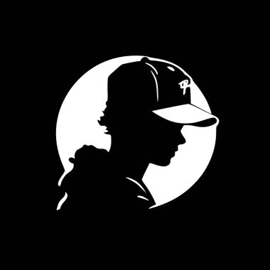 Baseball - minimalist and flat logo - vector illustration clipart
