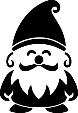 Gnome - yüksek kaliteli vektör logosu - t-shirt grafiği için ideal vektör illüstrasyonu