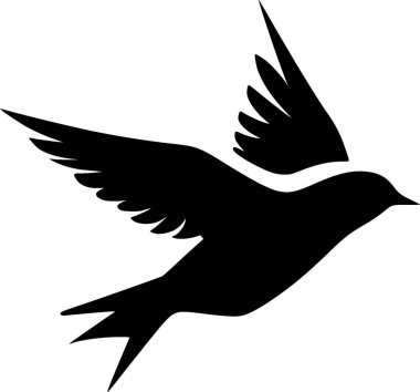 Petrel - minimalist and flat logo - vector illustration clipart